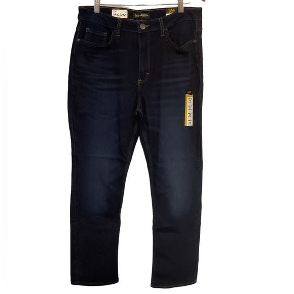 NWT Lee night waist straight leg jeans size 14 short‎ - Picture 3 of 7